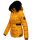 Navahoo Melikaa Damen Winterjacke gefüttert Steppjacke mit Kapuze B844 Gelb-Gr.M
