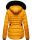 Navahoo Melikaa Damen Winterjacke gefüttert Steppjacke mit Kapuze B844 Gelb-Gr.M