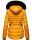 Navahoo Melikaa Damen Winterjacke gefüttert Steppjacke mit Kapuze B844 Gelb-Gr.L