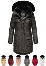 Navahoo Tiniis Damen Winterjacke mit Brusttaschen Kapuze...