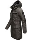 Navahoo Tiniis Damen Winterjacke mit Brusttaschen Kapuze...