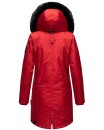 Navahoo Tiniis Damen Winterjacke mit Brusttaschen Kapuze Kunstfell B845 Rot-Gr.XS