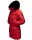 Navahoo Tiniis Damen Winterjacke mit Brusttaschen Kapuze Kunstfell B845 Rot-Gr.XS