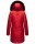 Navahoo Tiniis Damen Winterjacke mit Brusttaschen Kapuze Kunstfell B845 Rot-Gr.XS