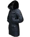 Navahoo Tiniis Damen Winterjacke mit Brusttaschen Kapuze Kunstfell B845 Navy-Gr.XS