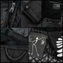 Navahoo Tiniis Damen Winterjacke mit Brusttaschen Kapuze Kunstfell B845 Navy-Gr.XS