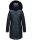 Navahoo Tiniis Damen Winterjacke mit Brusttaschen Kapuze Kunstfell B845 Navy-Gr.XS