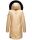 Navahoo Tiniis Damen Winterjacke mit Brusttaschen Kapuze Kunstfell B845 Beige-Gr.XS