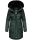 Navahoo Tiniis Damen Winterjacke mit Brusttaschen Kapuze Kunstfell B845 Grün-Gr.XS