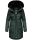 Navahoo Tiniis Damen Winterjacke mit Brusttaschen Kapuze Kunstfell B845 Grün-Gr.S