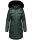 Navahoo Tiniis Damen Winterjacke mit Brusttaschen Kapuze Kunstfell B845 Grün-Gr.S