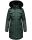 Navahoo Tiniis Damen Winterjacke mit Brusttaschen Kapuze Kunstfell B845 Grün-Gr.S