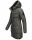 Navahoo Tiniis Damen Winterjacke mit Brusttaschen Kapuze Kunstfell B845 Anthrazit-Gr.M