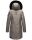 Navahoo Tiniis Damen Winterjacke mit Brusttaschen Kapuze Kunstfell B845 Grau-Gr.M
