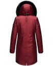 Navahoo Tiniis Damen Winterjacke mit Brusttaschen Kapuze Kunstfell B845 Bordeaux-Gr.S