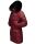 Navahoo Tiniis Damen Winterjacke mit Brusttaschen Kapuze Kunstfell B845 Bordeaux-Gr.S