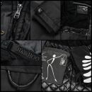 Navahoo Tiniis Damen Winterjacke mit Brusttaschen Kapuze Kunstfell B845 Bordeaux-Gr.M