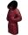 Navahoo Tiniis Damen Winterjacke mit Brusttaschen Kapuze Kunstfell B845 Bordeaux-Gr.M