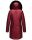 Navahoo Tiniis Damen Winterjacke mit Brusttaschen Kapuze Kunstfell B845 Bordeaux-Gr.M