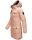 Navahoo Tiniis Damen Winterjacke mit Brusttaschen Kapuze Kunstfell B845 Rosa-Gr.XS