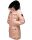 Navahoo Tiniis Damen Winterjacke mit Brusttaschen Kapuze Kunstfell B845 Rosa-Gr.XS