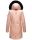 Navahoo Tiniis Damen Winterjacke mit Brusttaschen Kapuze Kunstfell B845 Rosa-Gr.S