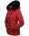 Navahoo Milianaa Damen Winter Steppjacke gefüttert Kapuze Kunstfell B846 Rot-Gr.L