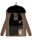 Navahoo Milianaa Damen Winter Steppjacke gefüttert Kapuze Kunstfell B846 Taupe-Gr.S