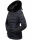 Navahoo Milianaa Damen Winter Steppjacke gefüttert Kapuze Kunstfell B846 Navy-Gr.M