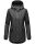 Navahoo Lindraa Damen Parka Regenjacke warm gefüttert Teddyfell Kapuze B847 Schwarz-Gr.XL