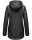Navahoo Lindraa Damen Parka Regenjacke warm gefüttert Teddyfell Kapuze B847 Schwarz-Gr.XL