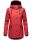 Navahoo Lindraa Damen Parka Regenjacke warm gefüttert Teddyfell Kapuze B847 Rot-Gr.XS