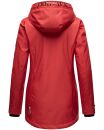Navahoo Lindraa Damen Parka Regenjacke warm gefüttert Teddyfell Kapuze B847 Rot-Gr.L