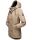 Navahoo Lindraa Damen Parka Regenjacke warm gefüttert Teddyfell Kapuze B847 Taupe-Gr.XS