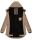 Navahoo Lindraa Damen Parka Regenjacke warm gefüttert Teddyfell Kapuze B847 Taupe-Gr.XS