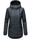 Navahoo Lindraa Damen Parka Regenjacke warm gefüttert Teddyfell Kapuze B847 Navy-Gr.XS