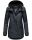 Navahoo Lindraa Damen Parka Regenjacke warm gefüttert Teddyfell Kapuze B847 Navy-Gr.M