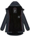 Navahoo Lindraa Damen Parka Regenjacke warm gefüttert Teddyfell Kapuze B847 Navy-Gr.XXXL