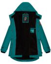 Navahoo Lindraa Damen Parka Regenjacke warm gefüttert Teddyfell Kapuze B847 Dunkelgrün-Gr.XS