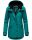 Navahoo Lindraa Damen Parka Regenjacke warm gefüttert Teddyfell Kapuze B847 Dunkelgrün-Gr.S