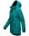 Navahoo Lindraa Damen Parka Regenjacke warm gefüttert Teddyfell Kapuze B847 Dunkelgrün-Gr.S