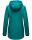 Navahoo Lindraa Damen Parka Regenjacke warm gefüttert Teddyfell Kapuze B847 Dunkelgrün-Gr.S
