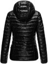 Marikoo Jaylaa Damen Steppjacke mit Kapuze gesteppt B848 Schwarz-Gr.L