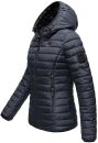 Marikoo Jaylaa Damen Steppjacke mit Kapuze gesteppt B848 Navy-Gr.M