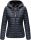 Marikoo Jaylaa Damen Steppjacke mit Kapuze gesteppt B848 Navy-Gr.M