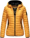 Marikoo Jaylaa Damen Steppjacke mit Kapuze gesteppt B848 Gelb-Gr.XS