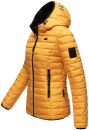 Marikoo Jaylaa Damen Steppjacke mit Kapuze gesteppt B848 Gelb-Gr.XS