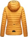 Marikoo Jaylaa Damen Steppjacke mit Kapuze gesteppt B848 Gelb-Gr.XS