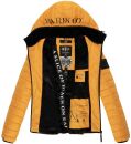 Marikoo Jaylaa Damen Steppjacke mit Kapuze gesteppt B848 Gelb-Gr.XS
