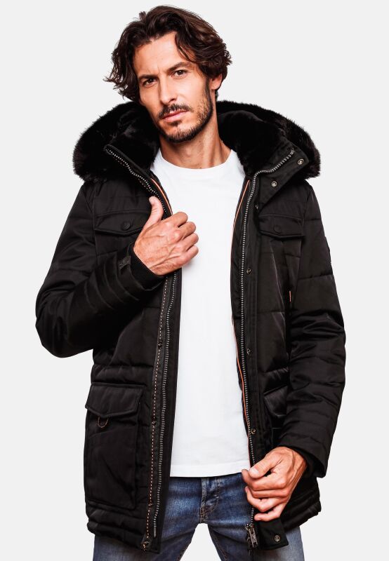 Navahoo Luaan Herren Winterjacke Parka mit Kapuze B849